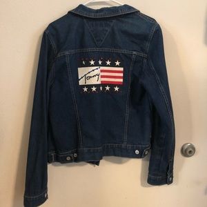 Vintage Tommy Hilfiger American flag jacket